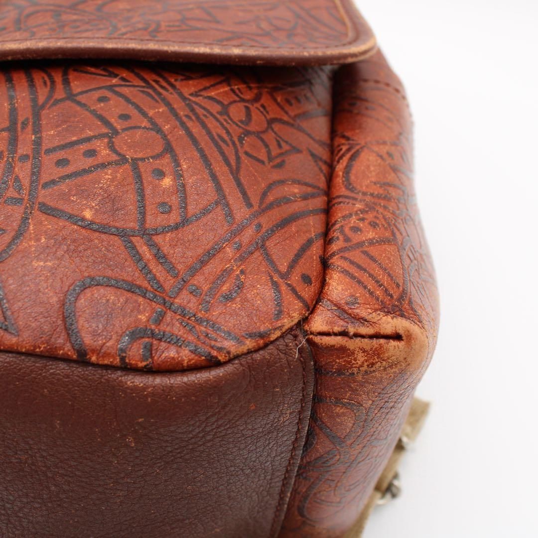 良品】Vivienne アーサー オーブ リュックサック バックパック 茶色