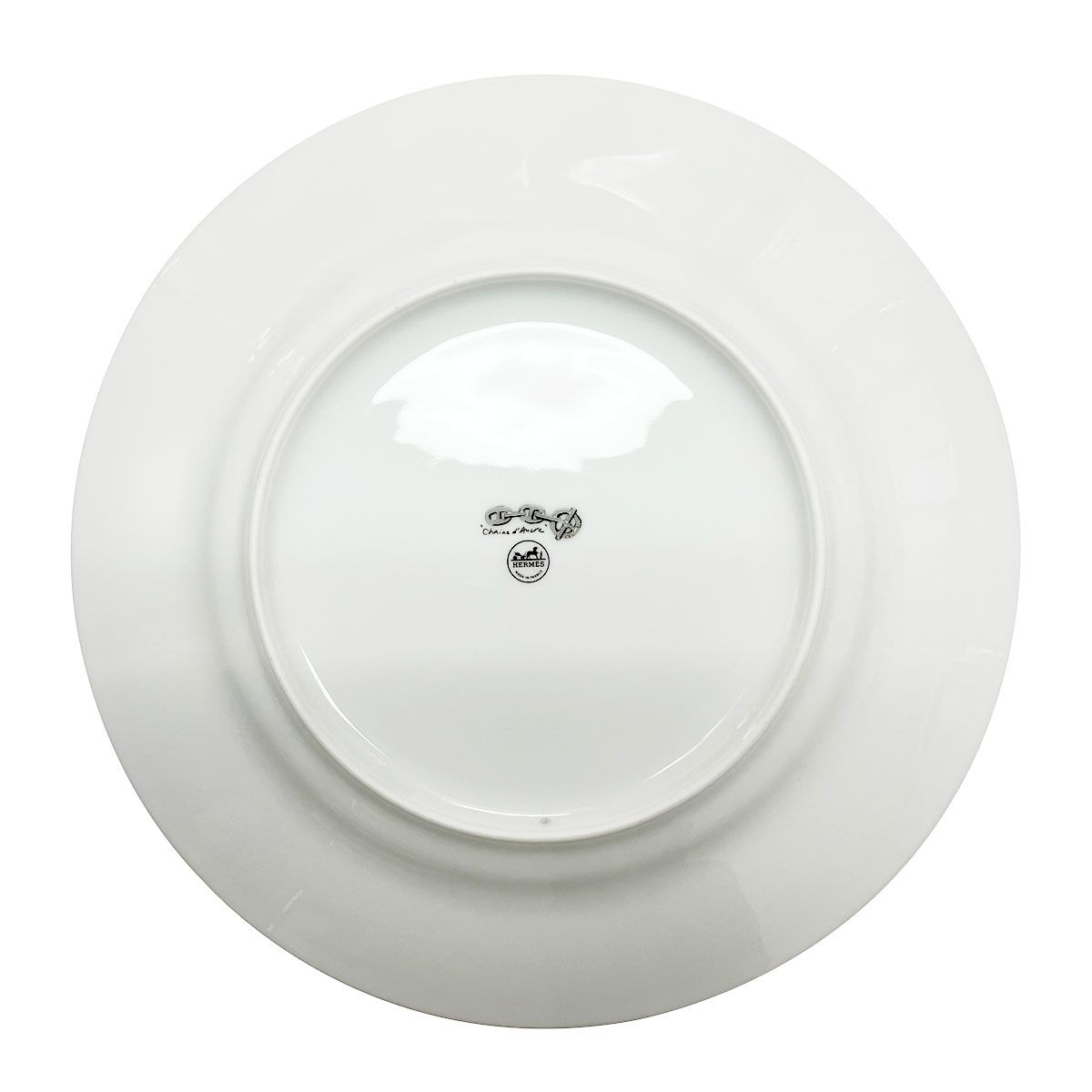 エルメス 食器 皿 ペア HERMES プレート 27 cm 4101 2 P CHAINE DANCRE PLATINE シェーヌダンクル プラチナ セット シルバー系 ホワイト