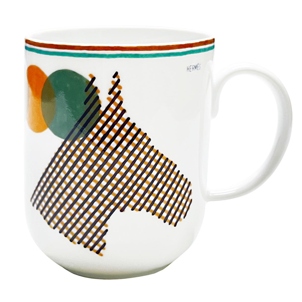 エルメス 食器 マグ HERMES 055031P マグカップ 300ml SAUT HERMES CHEVAL ソーエルメス シュヴァル 馬 マグ 単品 マルチ