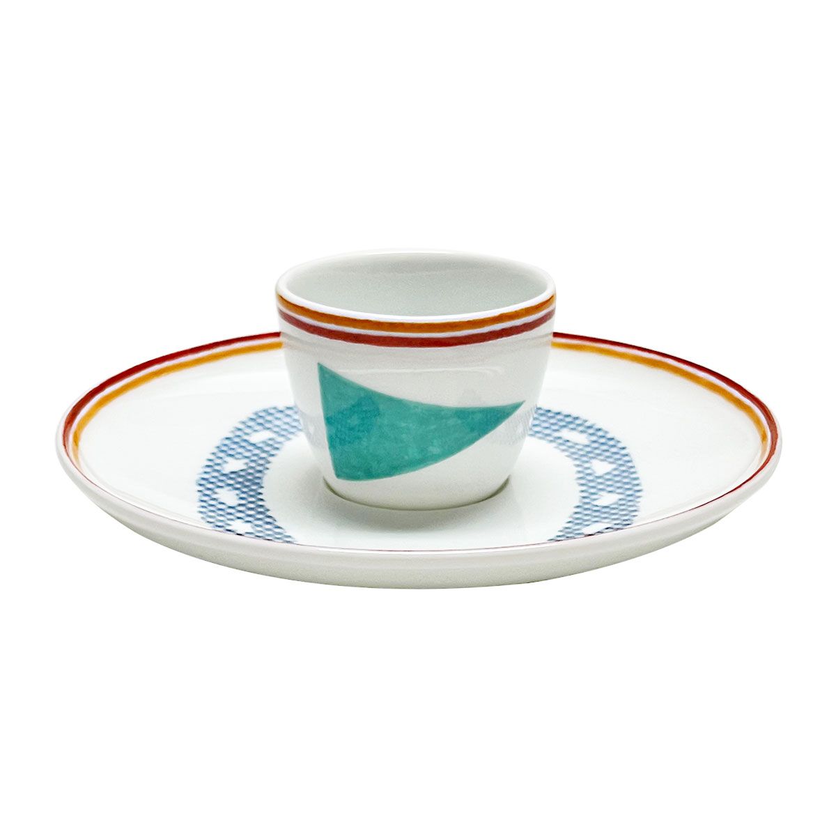 エルメス 食器 HERMES エッグカップ＆ソーサー 055087P SAUT HERMES COQUETIER ソーエルメス エッグスタンド マルチ