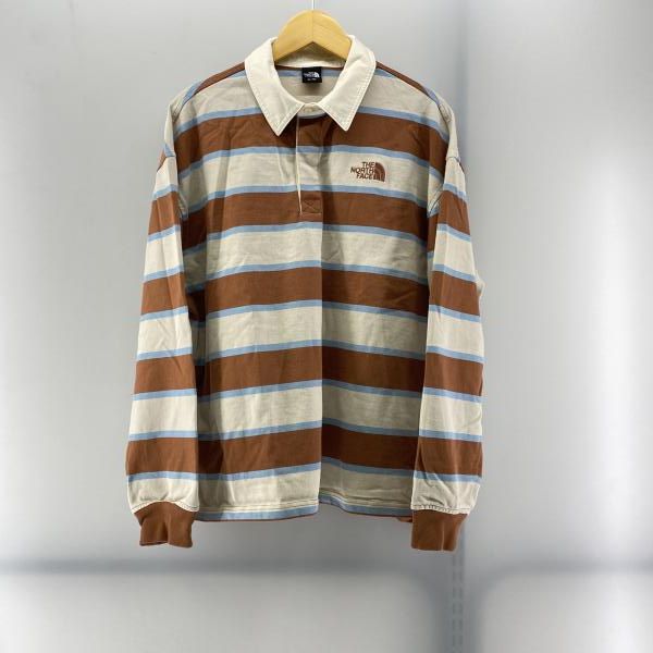 THE NORTH FACE ストライプ ポロTEE キャメル XL ザノースフェイス 24