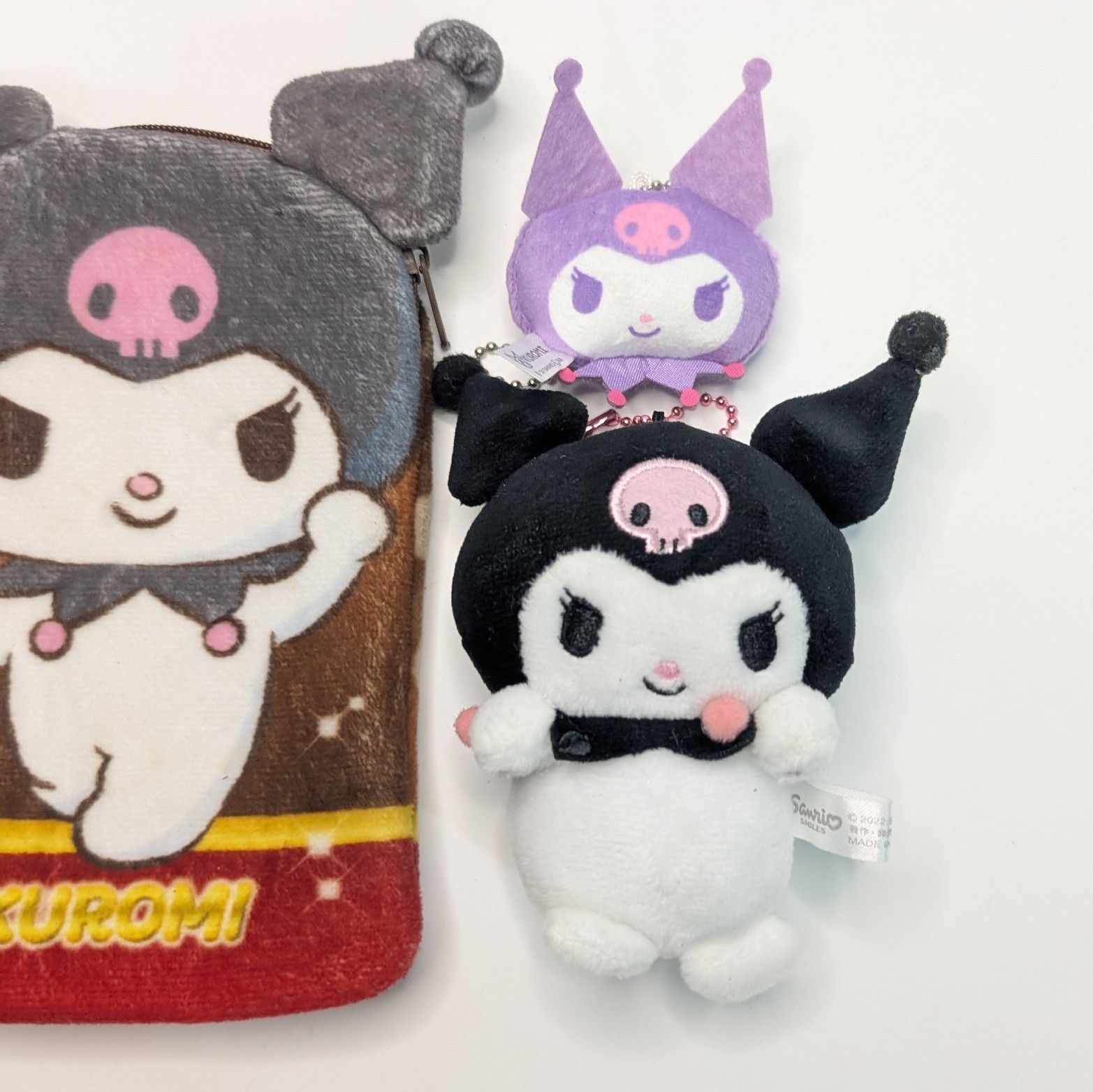 【新品未使用】サンリオ クロミ ぬいぐるみ ポーチ類 まとめ売り サンリオ クロミ 3点 まとめ売り ぬいぐるみ マスコット 当たりくじ