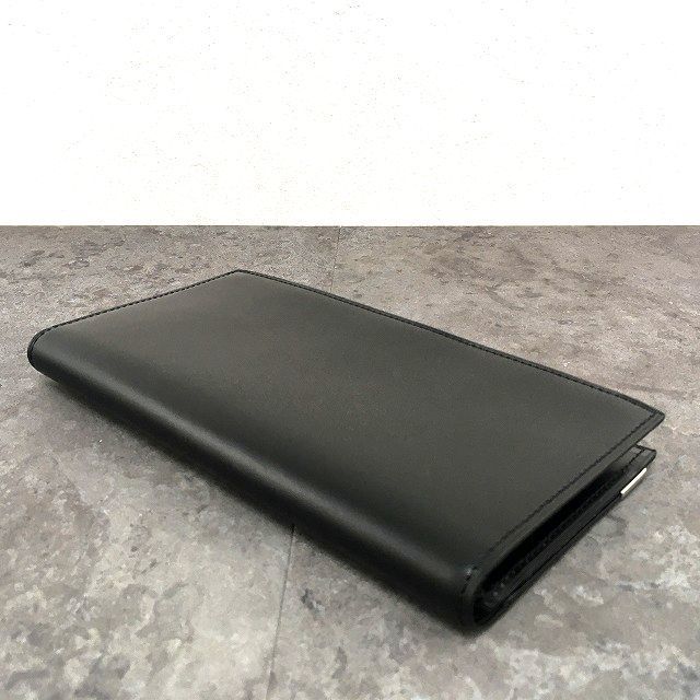 dunhill ブラックレザー長財布　出品　未使用 502 送料込み！ 極美品 dunhill 長財布 ブラック レザー 札入れ 箱付き