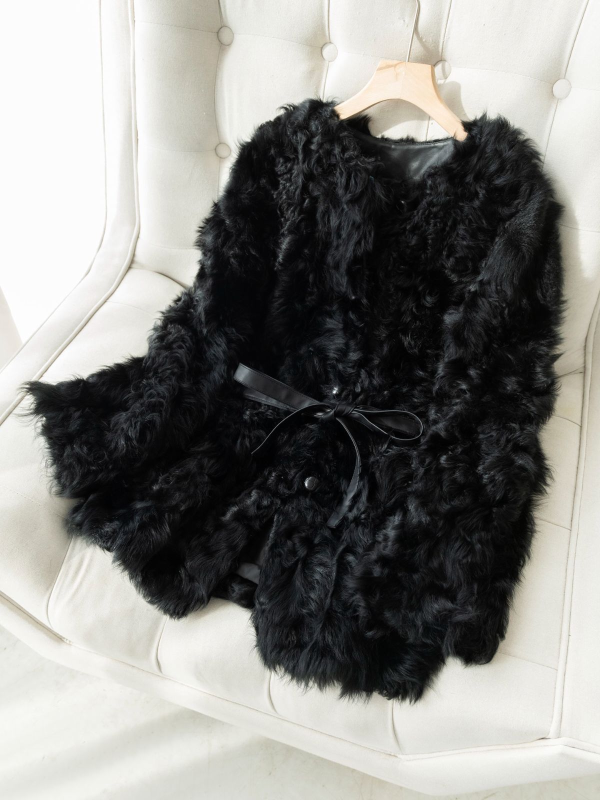 お洒落冬レディース毛皮コート 品コートムートンジャケット中綿コート