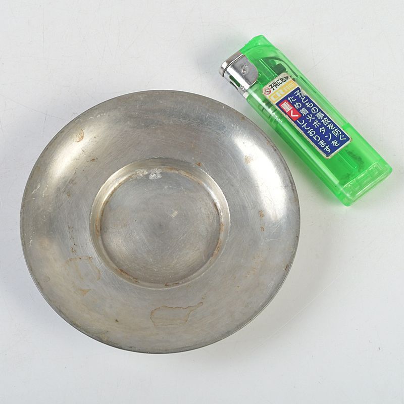 煎茶道具 古錫 英青堂造 円式 茶托 六客 V S287 【公式通販】