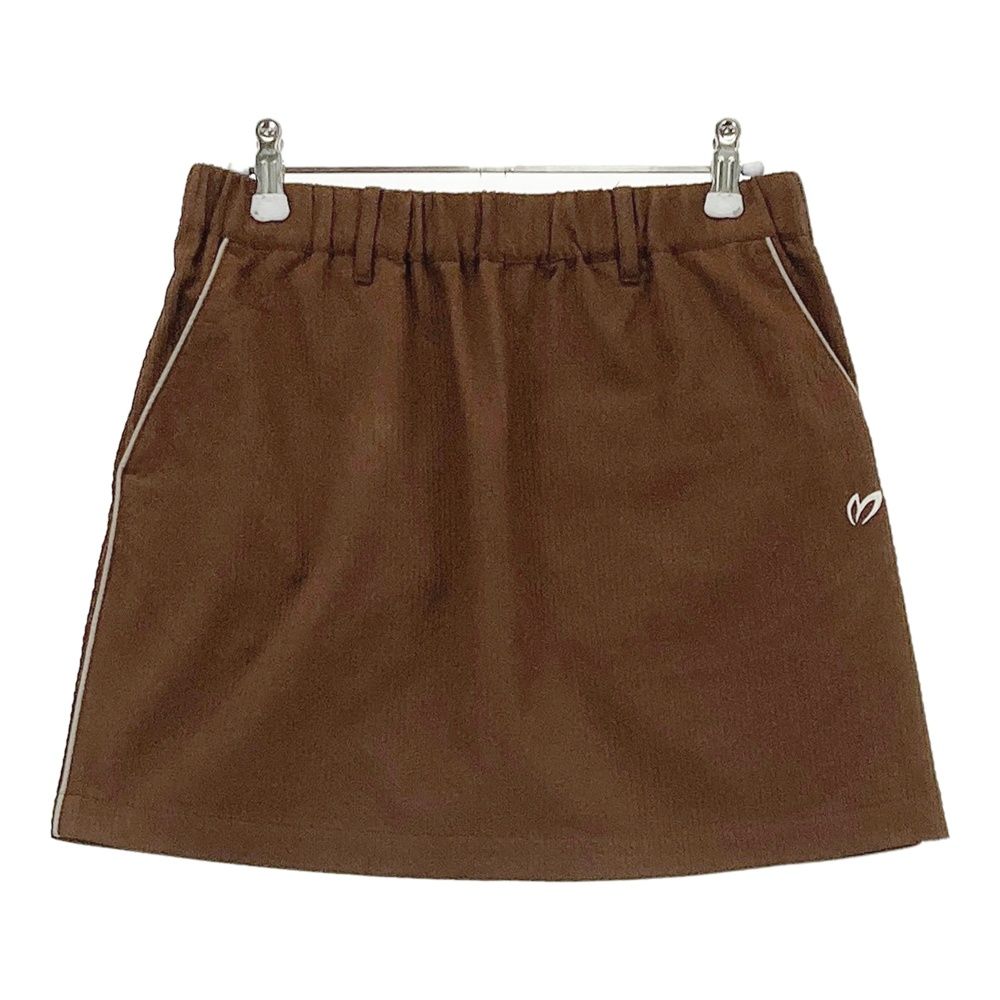 サイズ 0 MASTER BUNNY EDITION マスターバニーエディション モデル ロゴ刺繍 スカート ブラウン系 240101508988 ゴルフウェア レディース ストスト