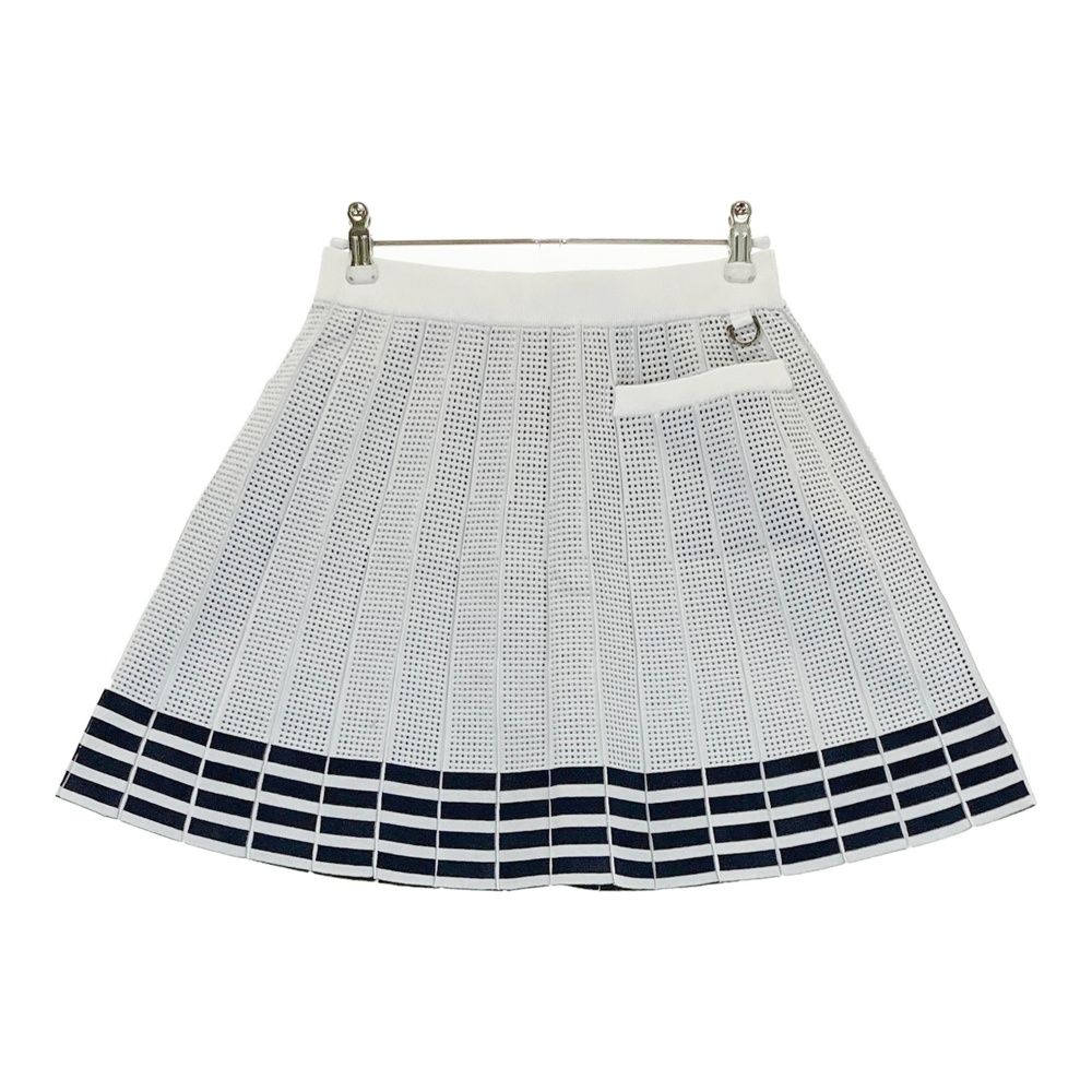 服 サイズ S AND PER SE アンパスィ モデル ニットスカート ホワイト系 240101548237 ゴルフウェア レディース ストスト