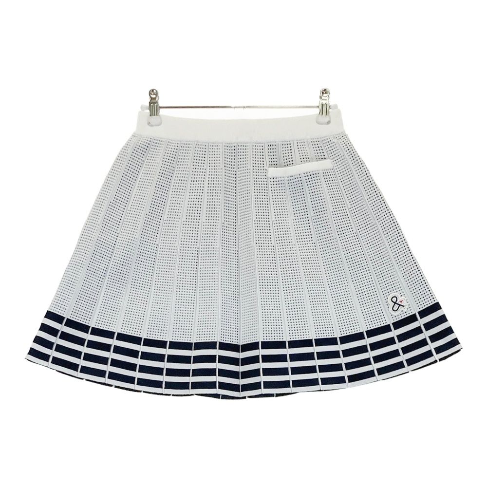 サイズ S AND PER SE アンパスィ モデル ニットスカート ホワイト系 240101548237 ゴルフウェア レディース ストスト