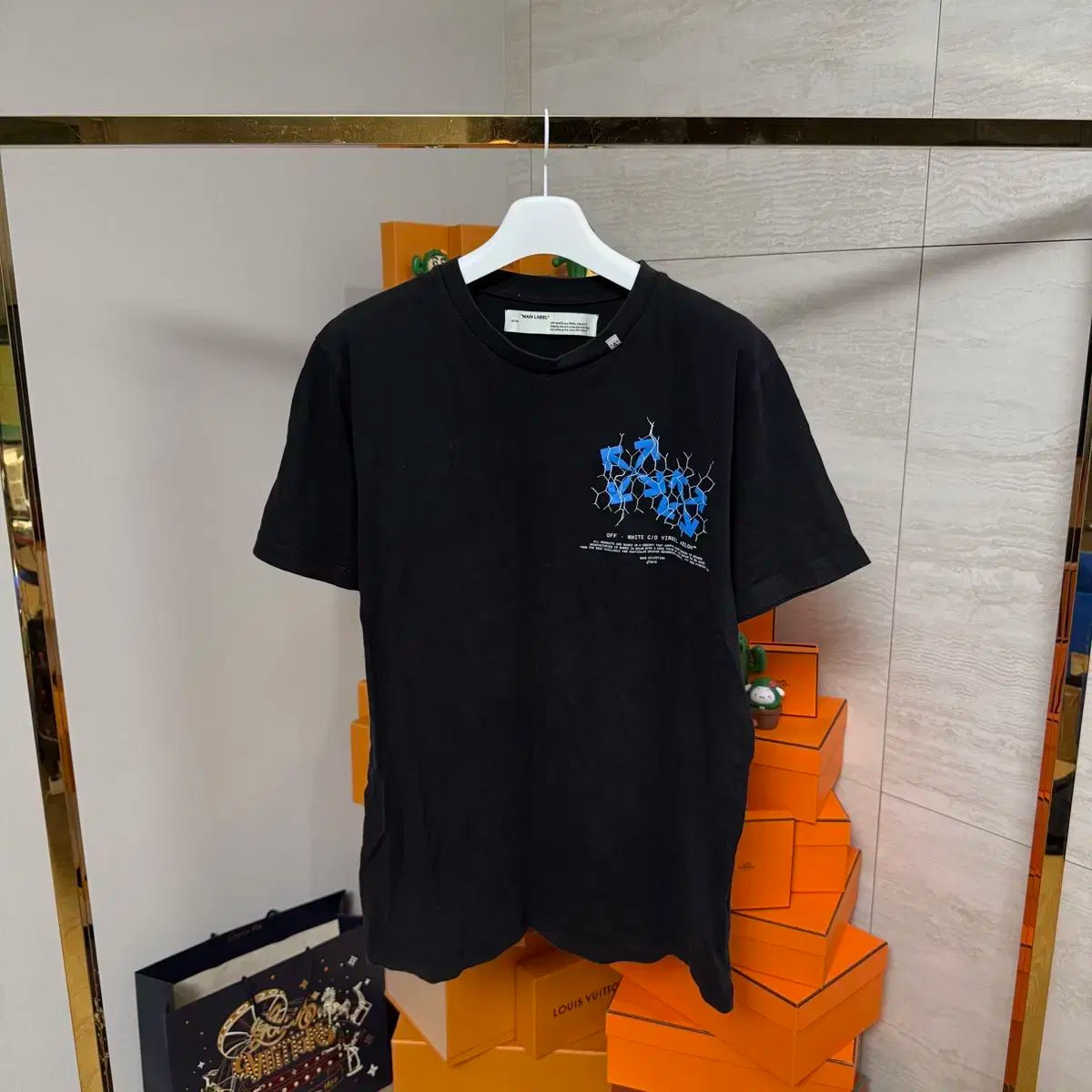 2XLサイズ オフホワイト ロゴ 半袖