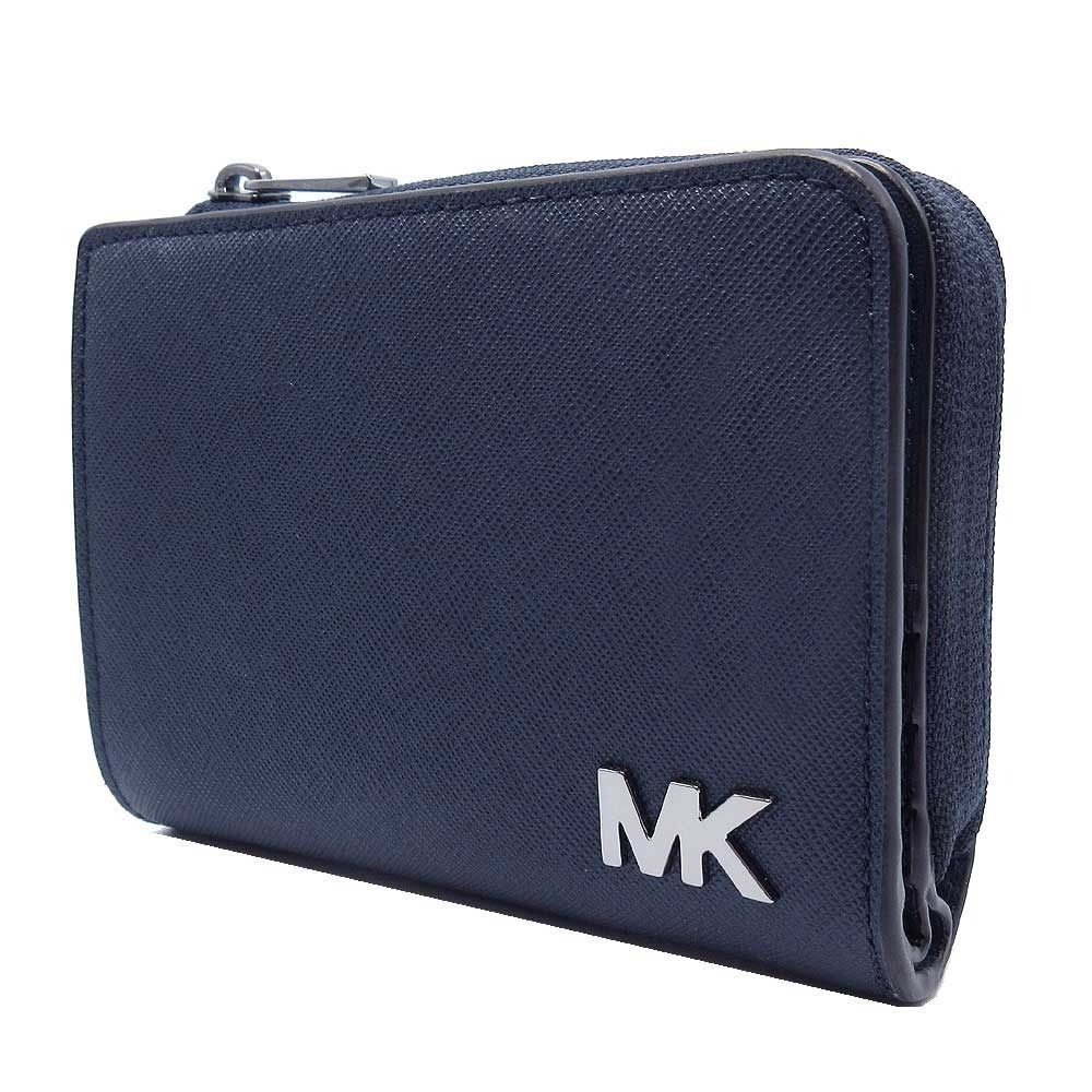 マイケルコース 財布 二つ折り財布 小銭入れ有り MICHAEL KORS COOPER レザー MKメタルロゴ コーナージップ フォリオウォレット 36S5LCOF3O アウトレット メンズ