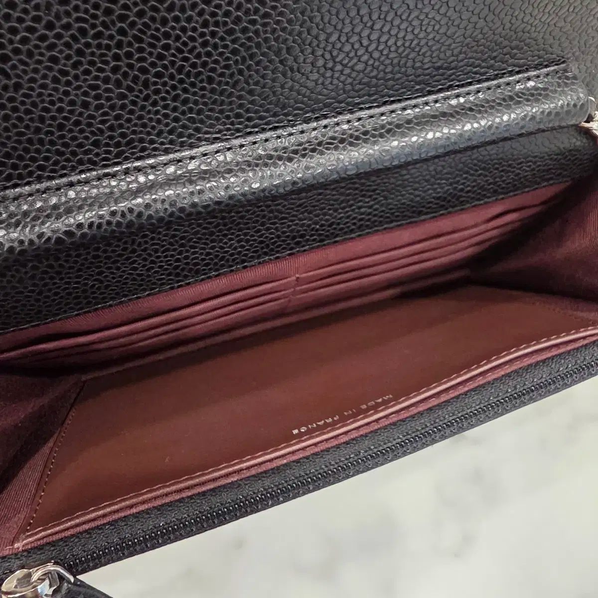  数 CHANEL キャビア WOC ブラック シルバー 26番台 メッセンジャーバッグ ショルダーバッグ