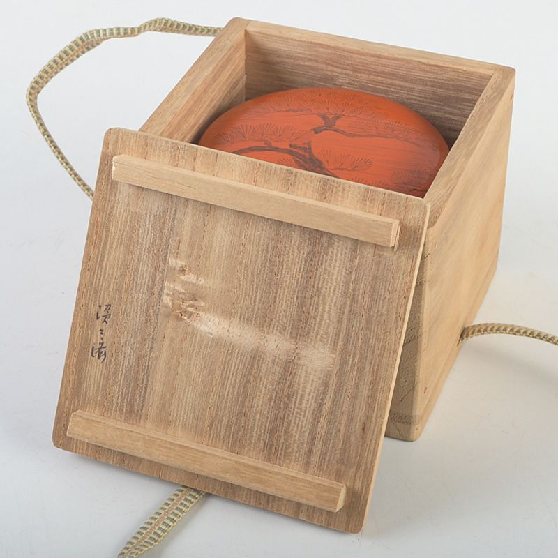 茶道具 輪島塗 塗師 岡本陽斎造 松図 朝陽棗 共箱 V S289 - メルカリ