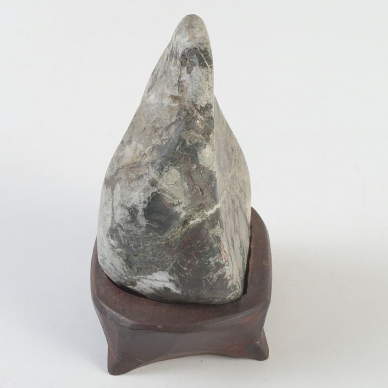 鑑賞石 天然石 菊花石 置物 唐木台付 N S290 - メルカリ