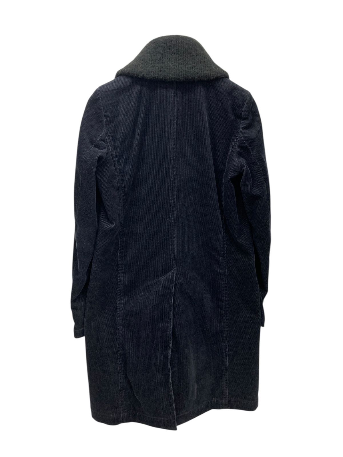 Hysterics ヒステリックス コーデュロイ ボアコート ランチコート ジャケット ダブルブレスト くるみボタン 1 ブラック 濃紺 メンズ 028