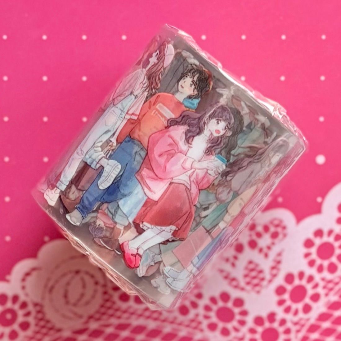 ⑤♡海外マステ♡ 羊君 さん 人群像 Figure Magazine （亮面） PET 记录生活 6cm×5m 100cm/loop 海外マスキングテープ 海外マステ