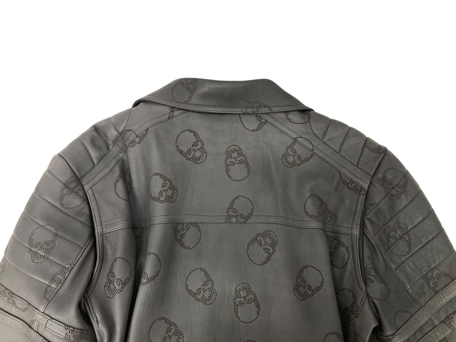 lucien pellat-finet (ルシアンペラフィネ) スカル総柄 ラムレザー