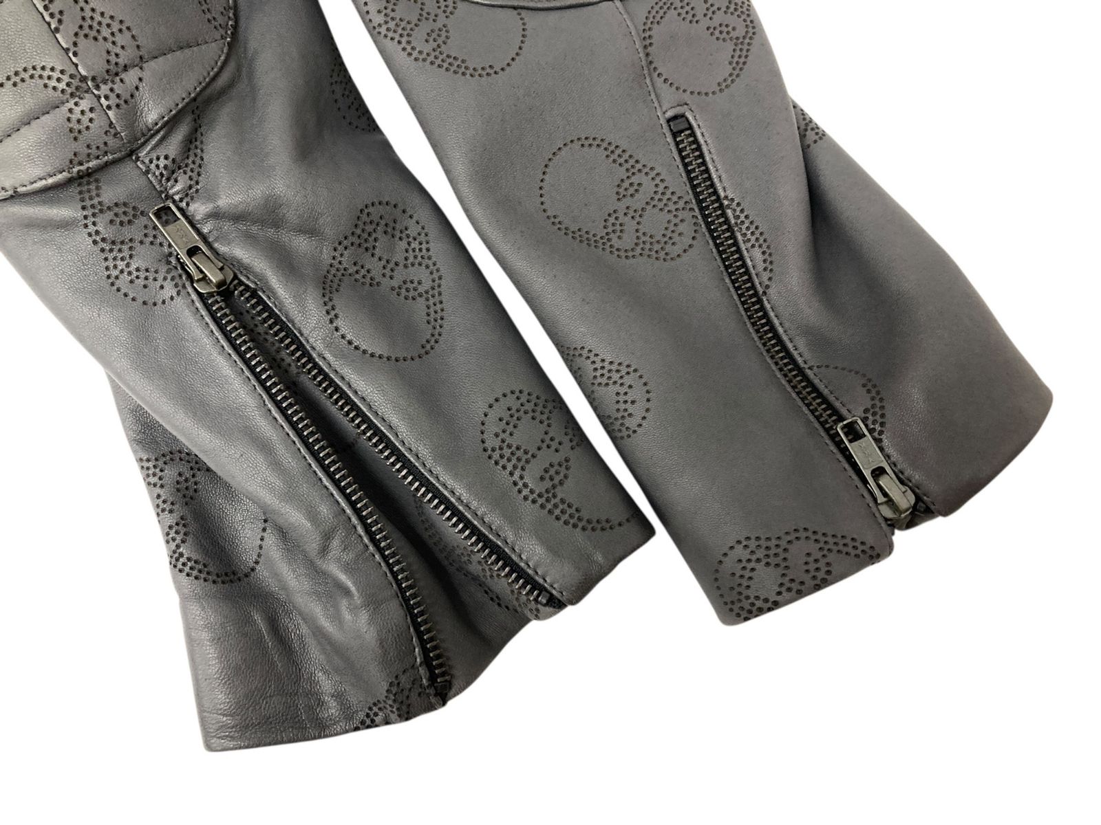 lucien pellat-finet (ルシアンペラフィネ) スカル総柄 ラムレザー