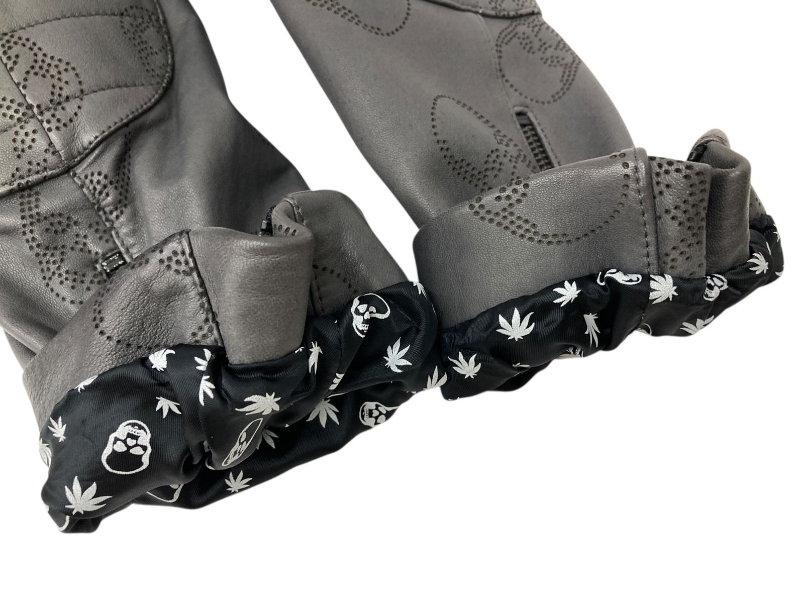 lucien pellat-finet (ルシアンペラフィネ) スカル総柄 ラムレザー