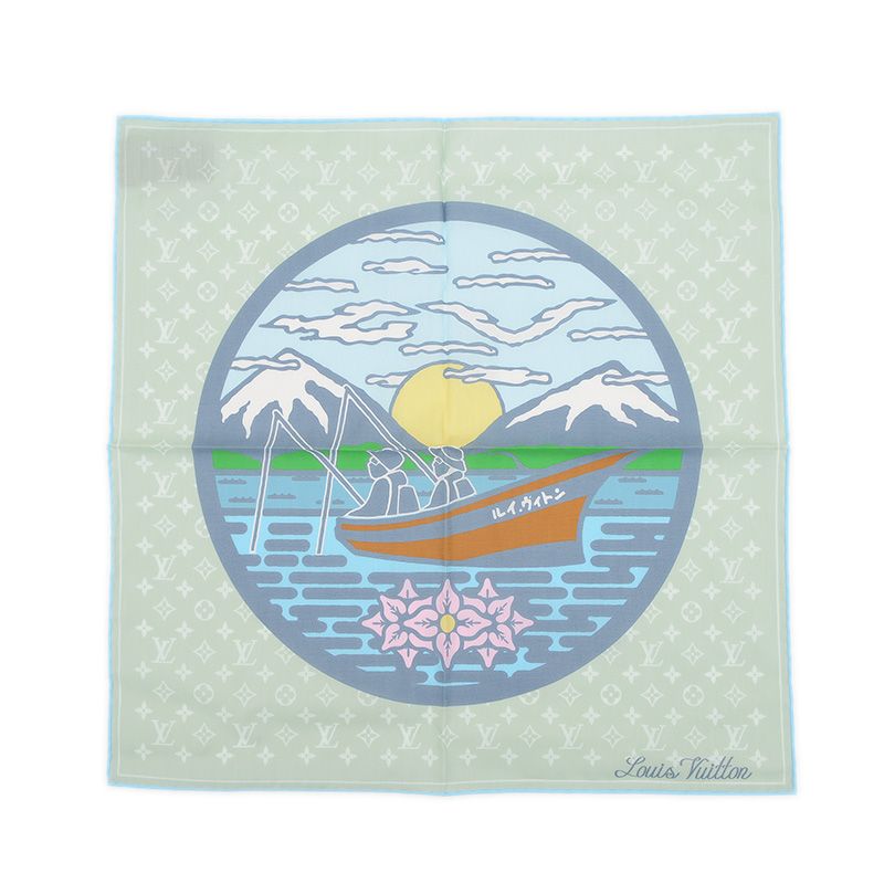 ルイ・ヴィトン モノグラム セット ハンカチーフ LV シティ スタンプ NIG