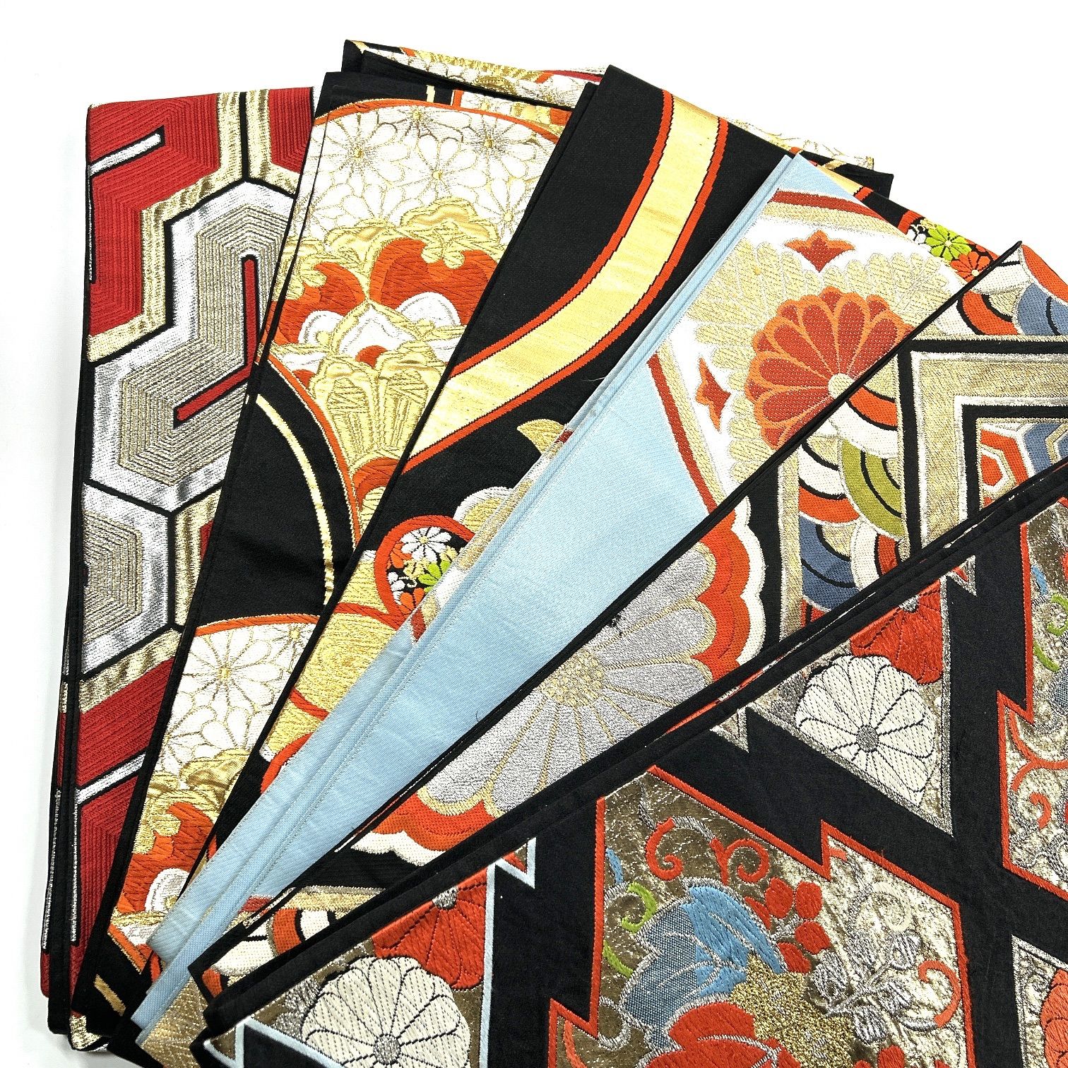 袋帯 6本 帯まとめ売り 同梱購入歓迎 リメイク用 着付け練習用【L214