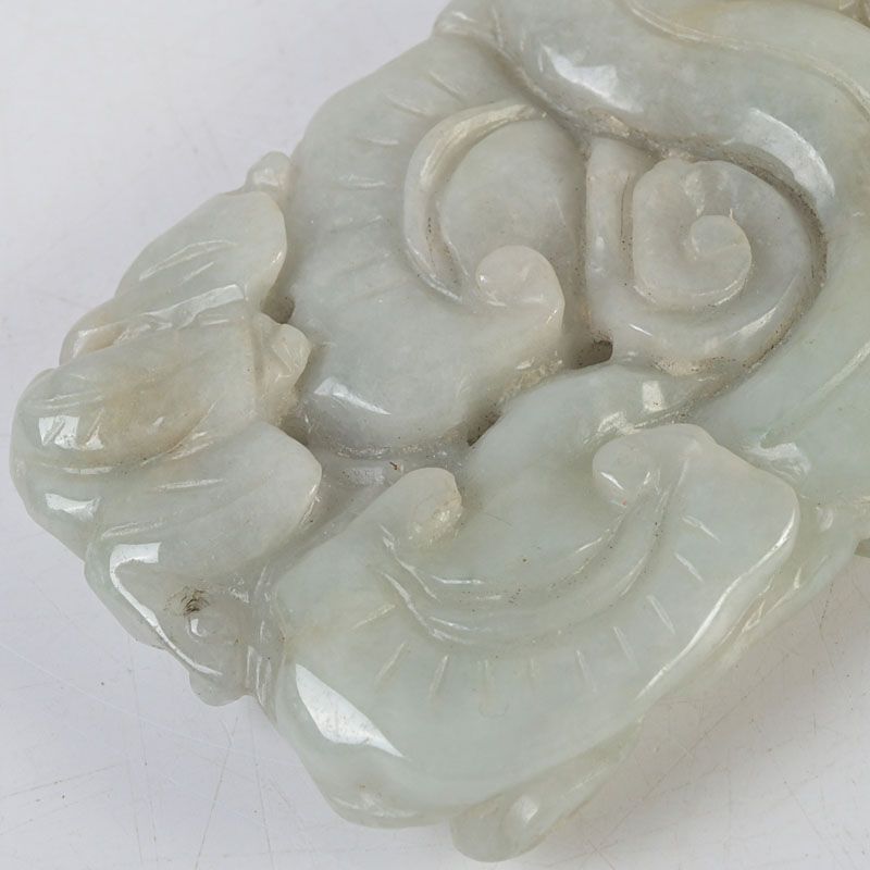 中国 玉石彫刻 霊芝彫 根付 玉器 玉珮 C S292