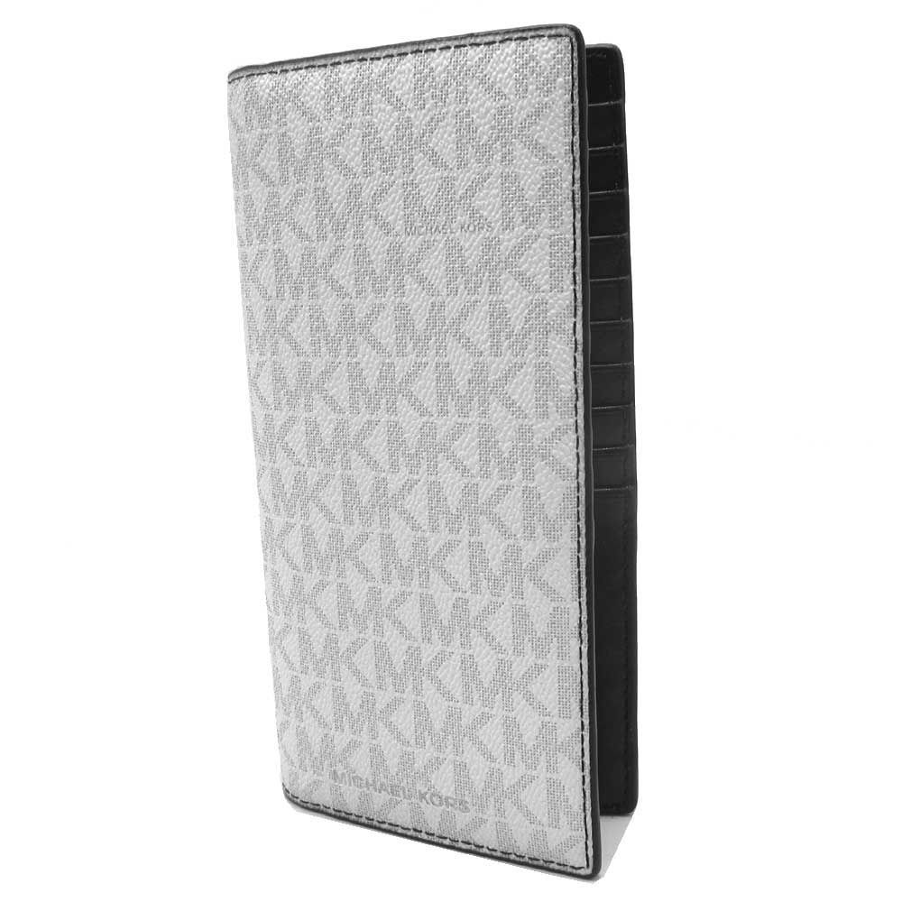 マイケルコース 財布 長財布 MICHAEL KORS COOPER MKシグネチャー スリム 二つ折り ロングウォレット 36S5LCOM2B BRIGHT WHITE ブライトホワイト アウトレット メンズ