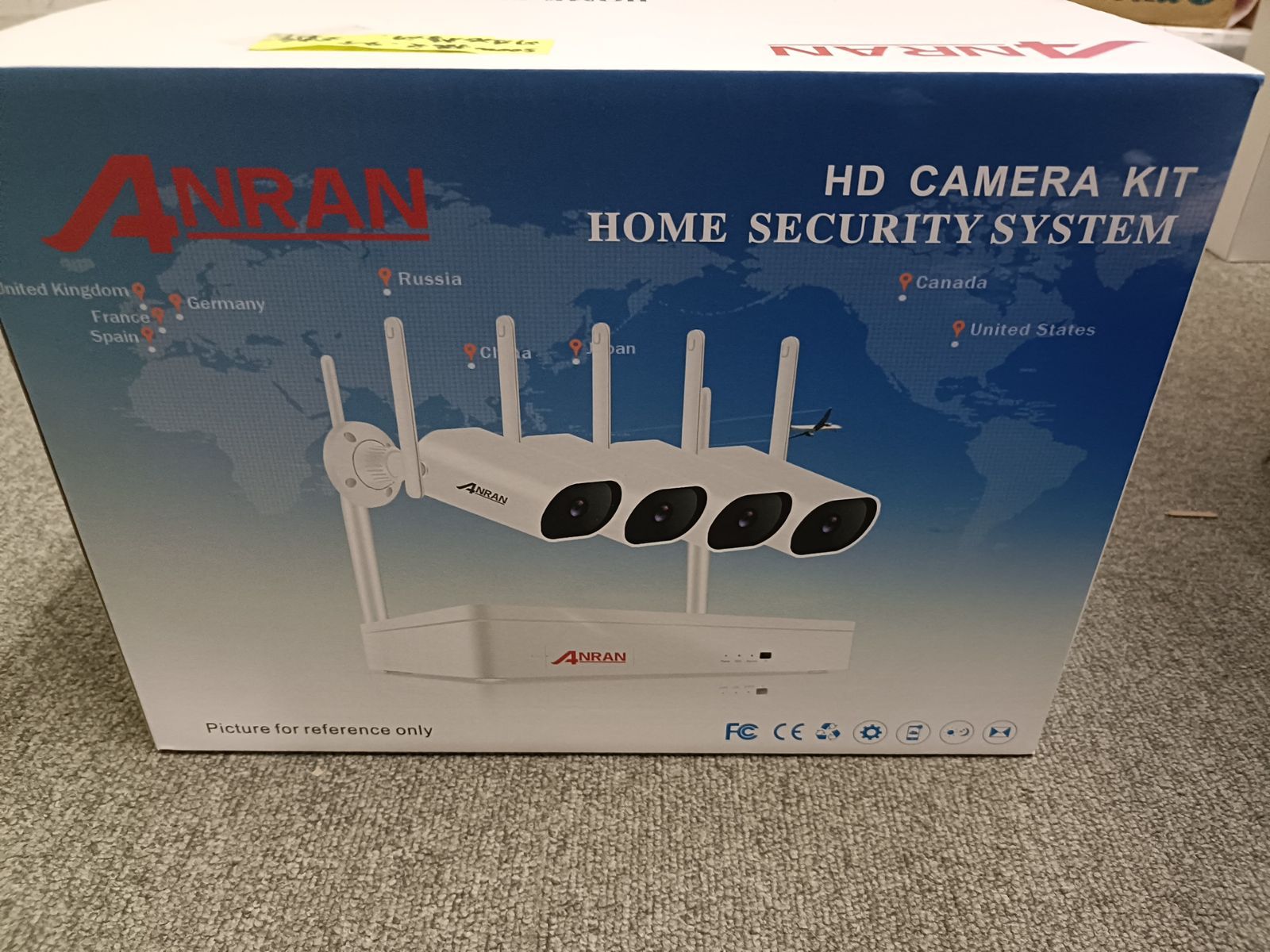 防犯カメラ4台セット 屋外 ワイヤレス 500万画素 WiFi対応 家族共有 見守りカメラ 工事不要 24時間常時録画 家庭用