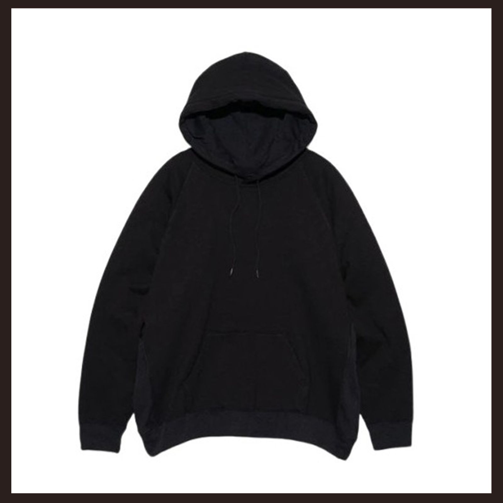 nanamica ナナミカ プルオーバーパーカー M ブラック