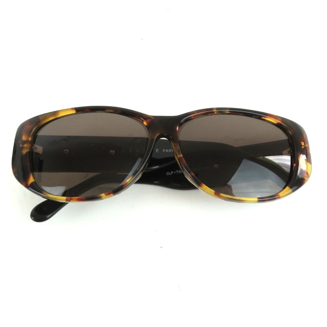 CELINE セリーヌ サングラス べっ甲柄 ブラック ロゴ CLF-734 57□13