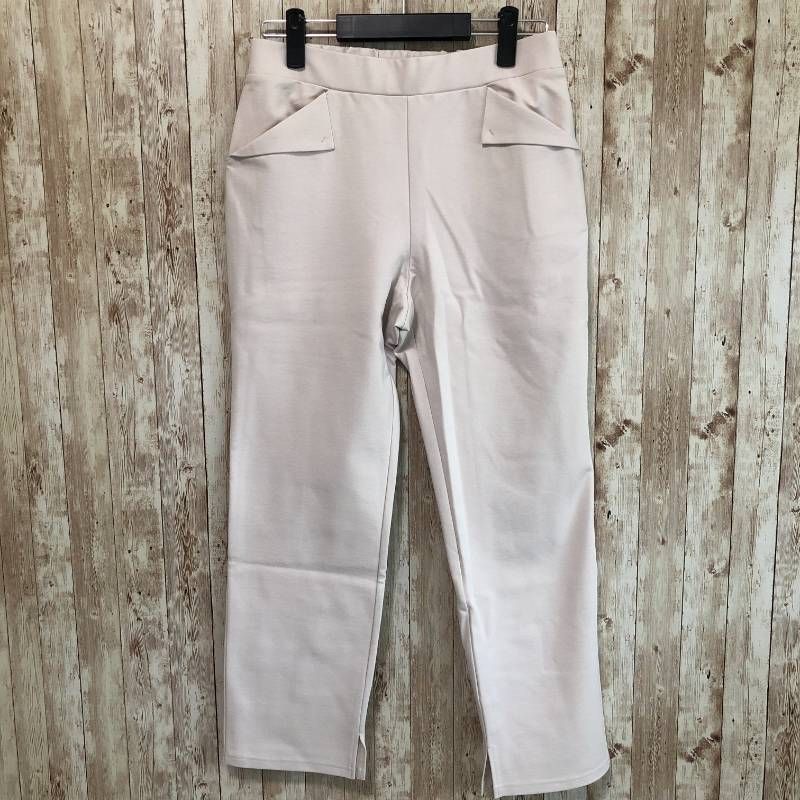 コ day to day 折り返しフラップのジャガードパンツ エクリュ L