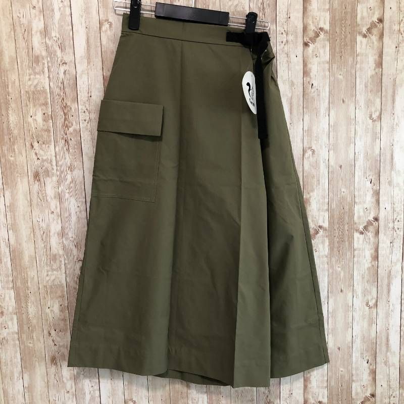 Carney カーニー ラップ風キュロットスカート カーキ S