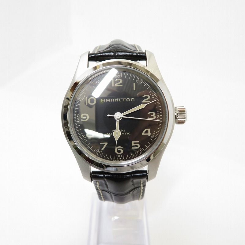 瀬戸大橋店 HAMILTON ハミルトン 腕時計 アナログ自動巻き Khaki Field Murph H706050 ブラック 131