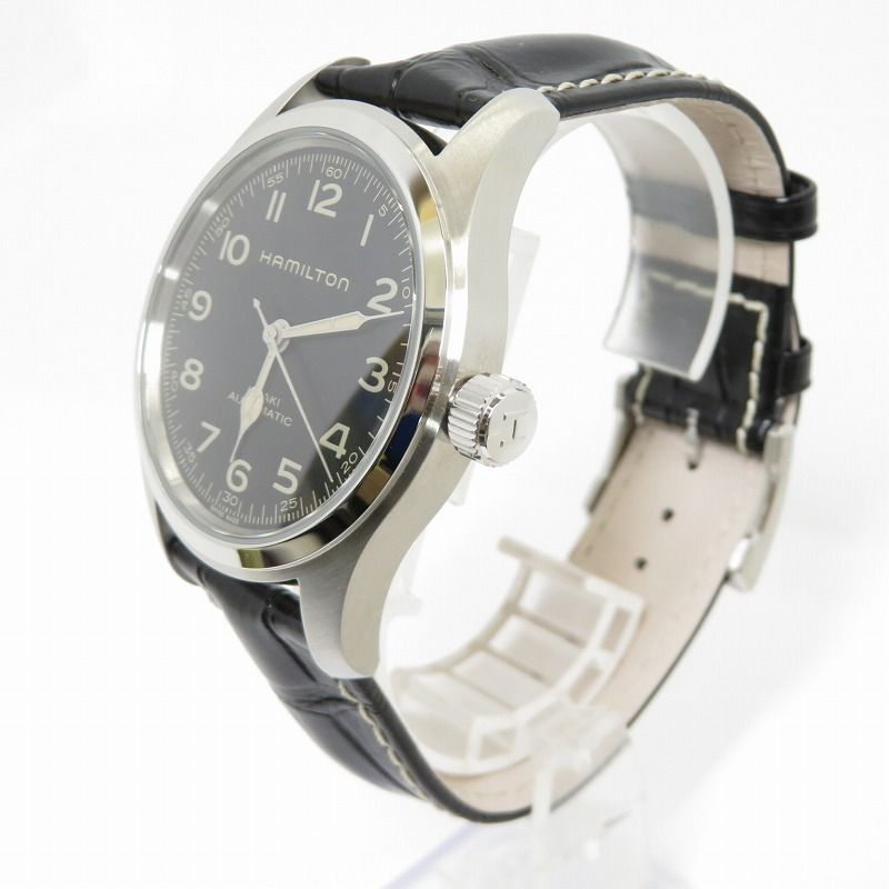 瀬戸大橋店 HAMILTON ハミルトン 腕時計 アナログ自動巻き Khaki Field Murph H706050 ブラック 131