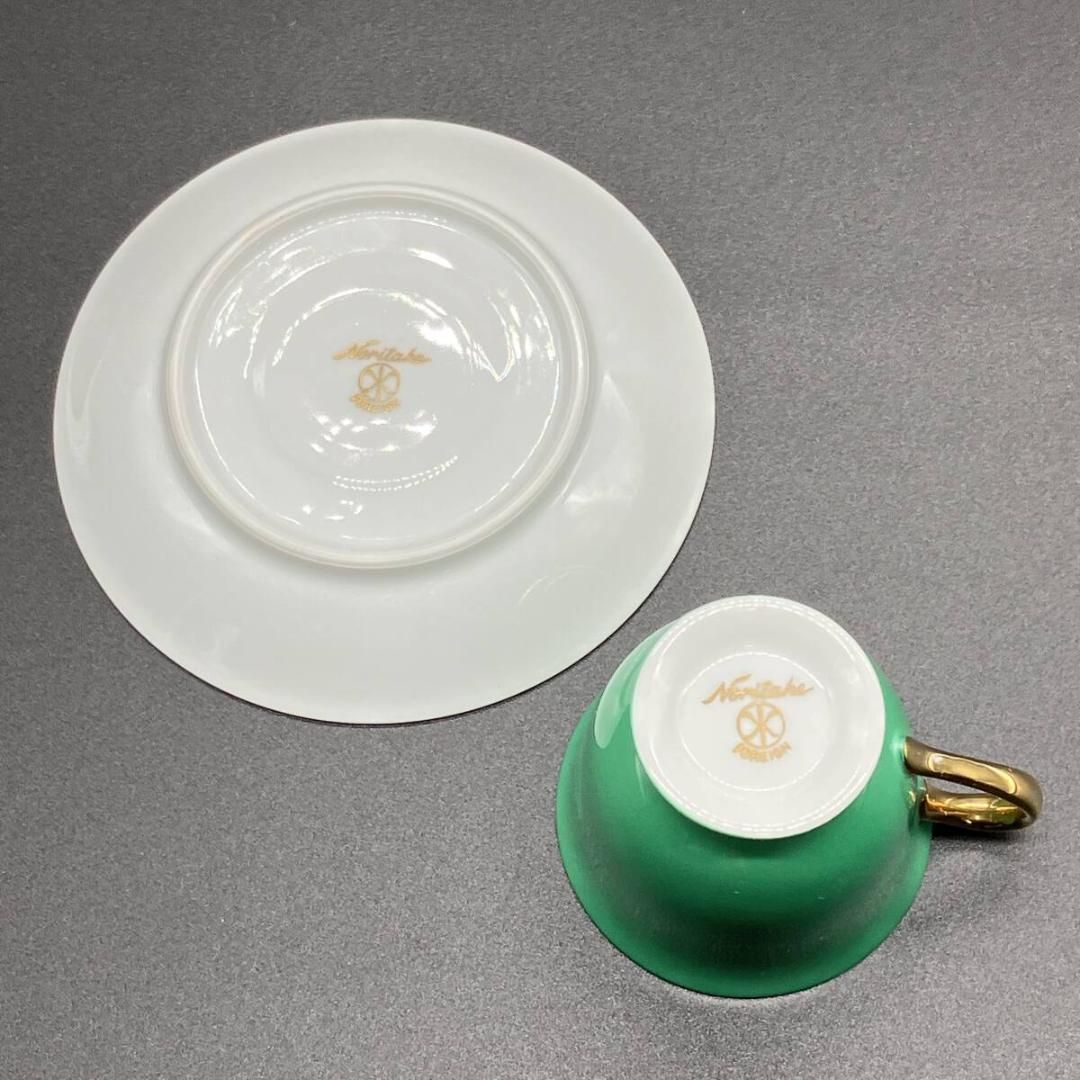 オールドノリタケ ゴールド キャビネッ カップ&ソーサー ハーレクイン