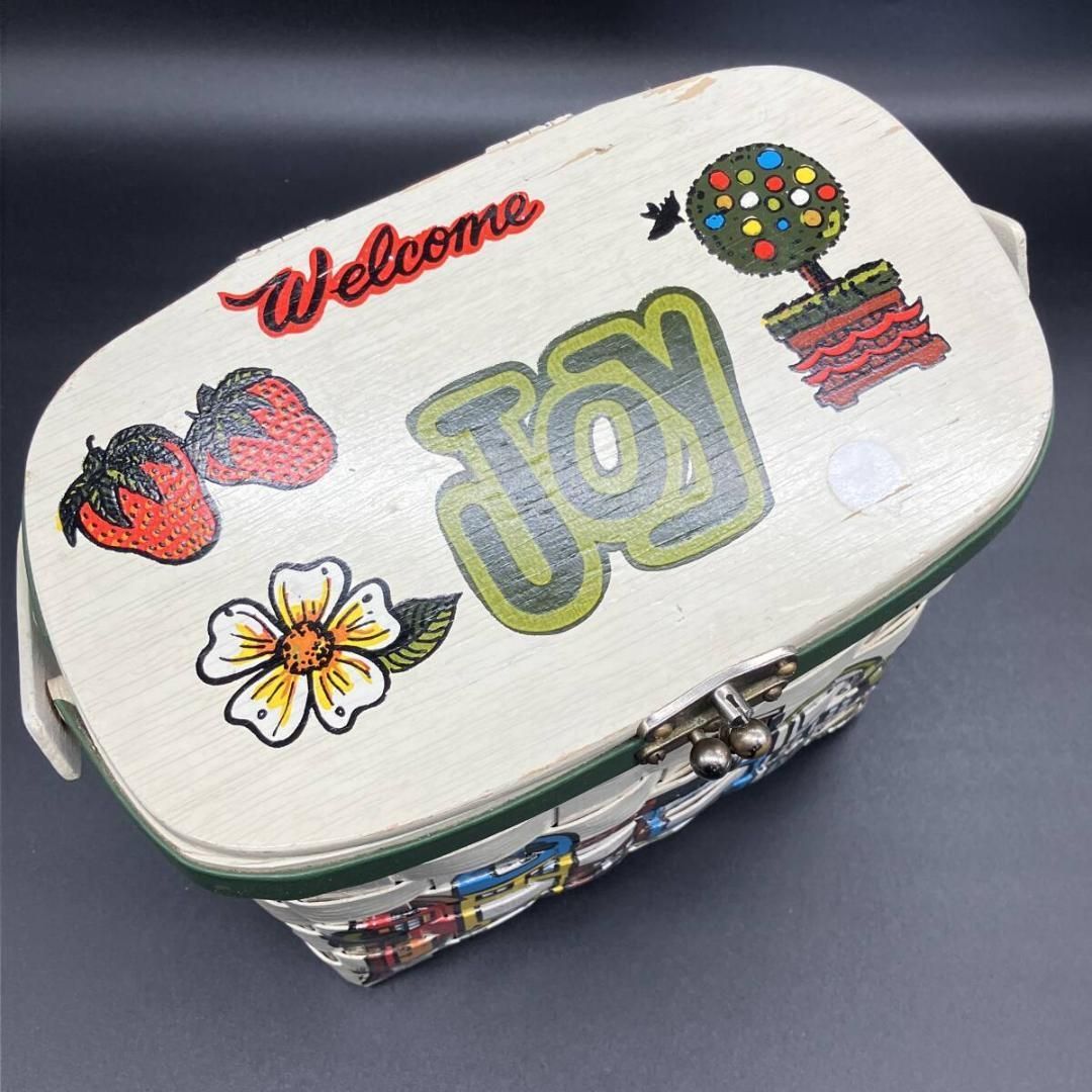 カロナンバスケット ポップアート 1970年代 ビンテージ CARONAN ロック