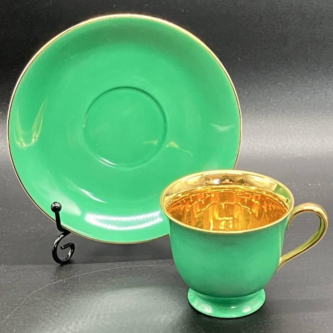 オールドノリタケ ゴールド キャビネッ カップ&ソーサー ハーレクイン