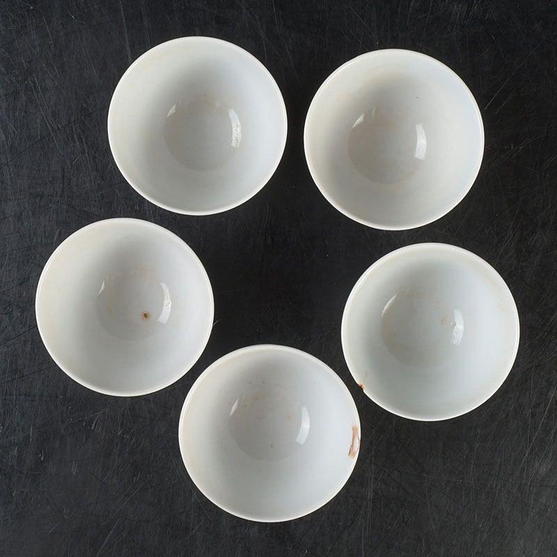 煎茶道具 染付 角福 煎茶碗 五客 時代箱付 C S297 - メルカリ