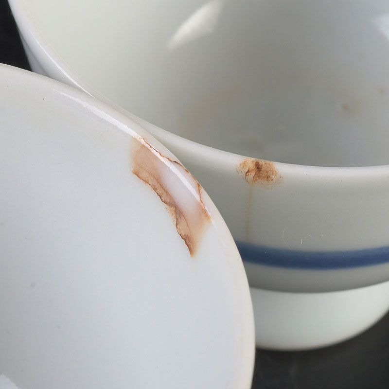 煎茶道具 染付 角福 煎茶碗 五客 時代箱付 C S297 - メルカリ