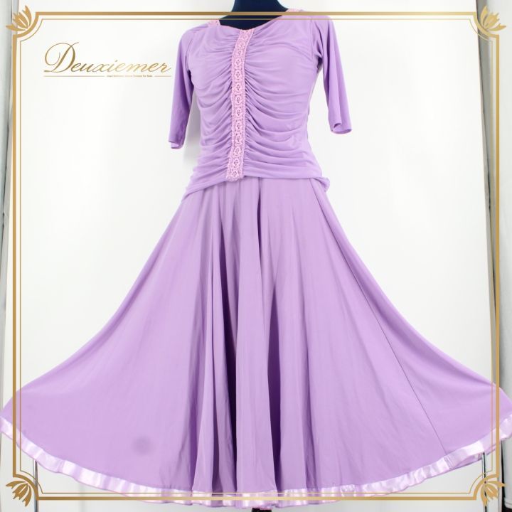 社交ダンス 衣装 スタンダード 上下セット ツーピース パーティ衣装