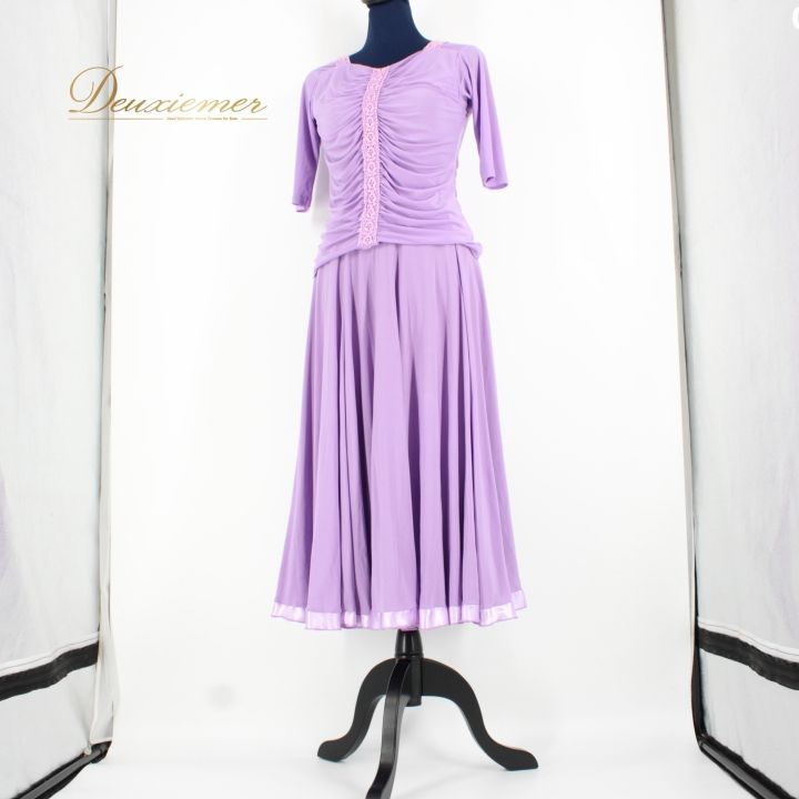 社交ダンス 衣装 スタンダード 上下セット ツーピース パーティ衣装