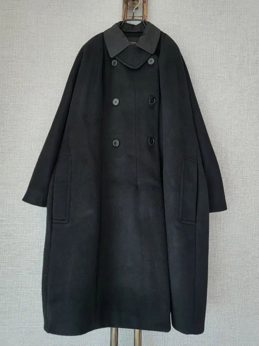 lamuse ウール80% オーバーサイズロングコート 割引 LAEMUSE｜ウール