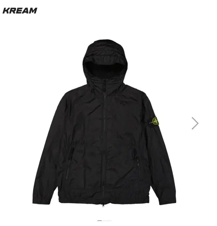 STONE ISLAND ストーンアイランド 40522 クリンクルレップス フード ジャケット ウィンドブレーカー L ブラック