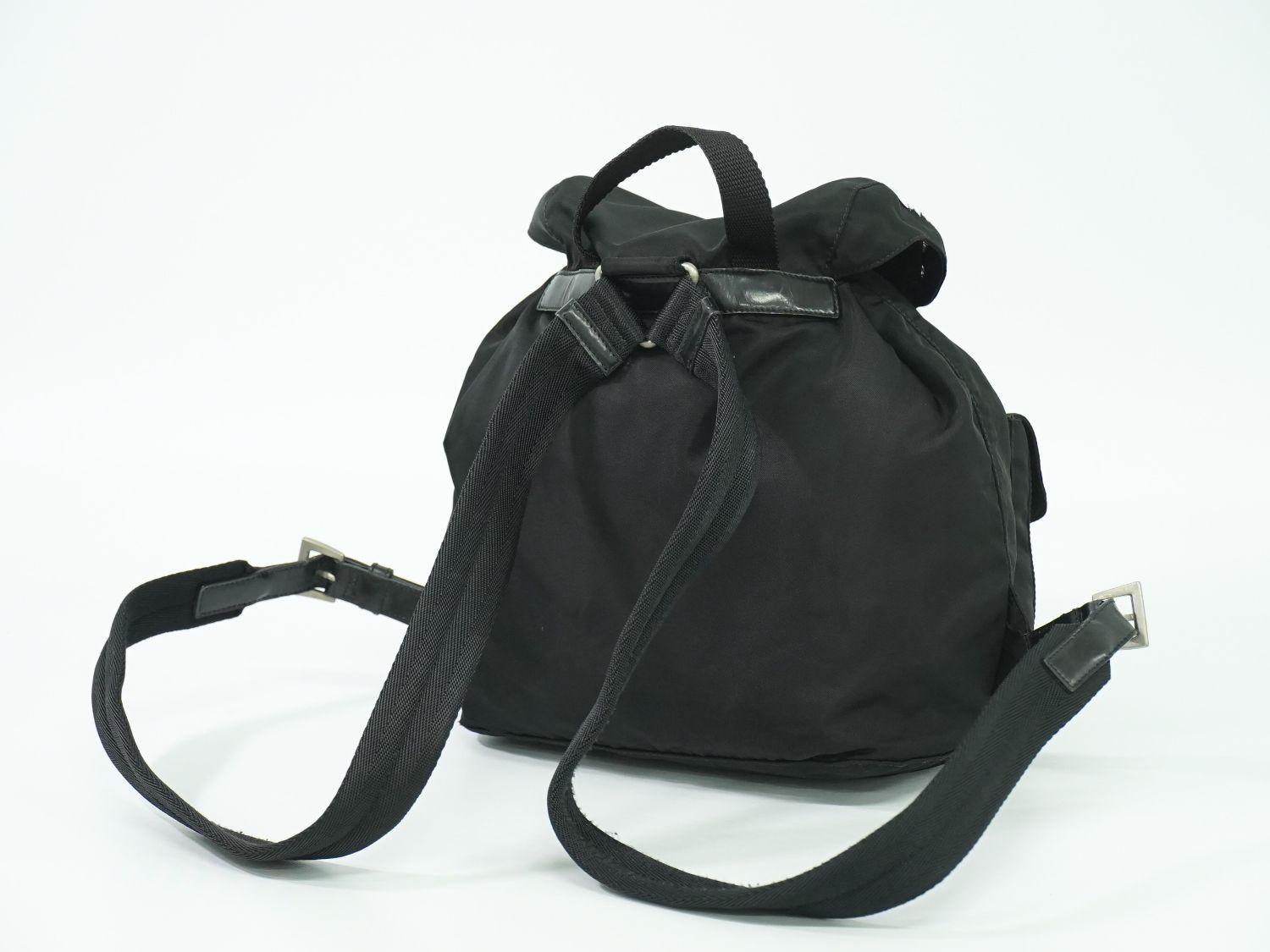 本物 プラダ PRADA ヴェラ リュックサック バックパック ナイロン ブラック B6677 Vela バッグ フォロー割