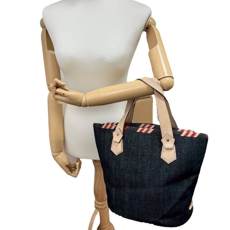 バーバリー ブルーレーベル BURBERRY BLUELABEL☆トートバッグ デニム