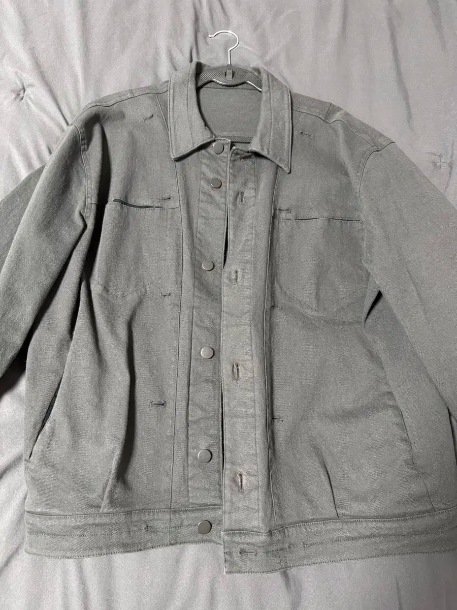 Hatchingroom トラッカー ジャケット チャコール 4