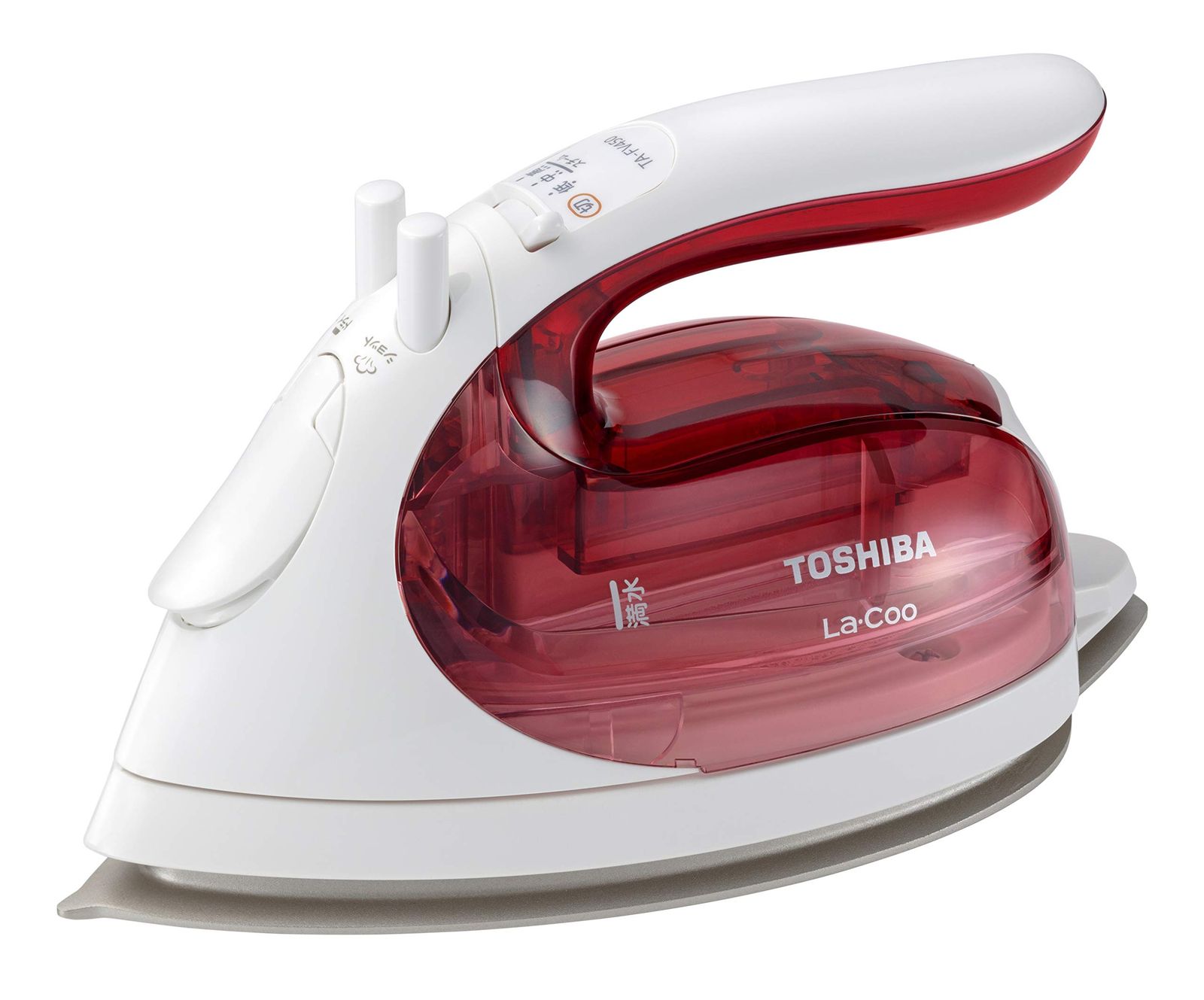 東芝 アイロン スチーム 衣類スチーマー コードレス TA FV 450 軽量 約0 9 kg コンパクト スチーム持続時間 約2分 スチーム量 約5 ml 分 シルバーチタンコート かけたまま ピンク