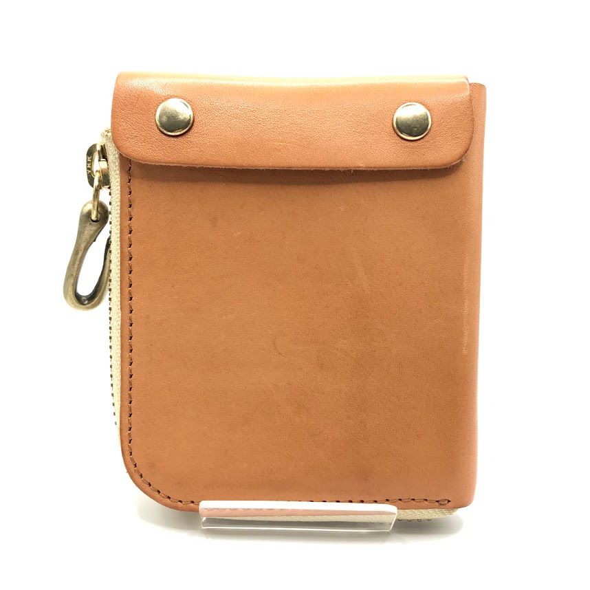 ビアベリー レザー 二つ折り財布 ブラウン ビアベリー SMALL ROUND