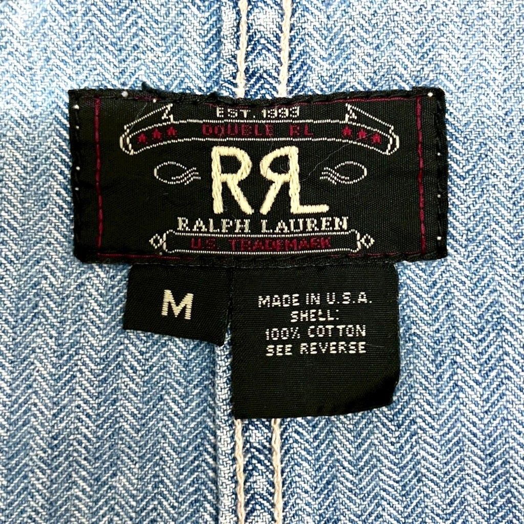 01w-5628 ダブルアールエル RRL RRL デニムカバーオール ヘリンボーン