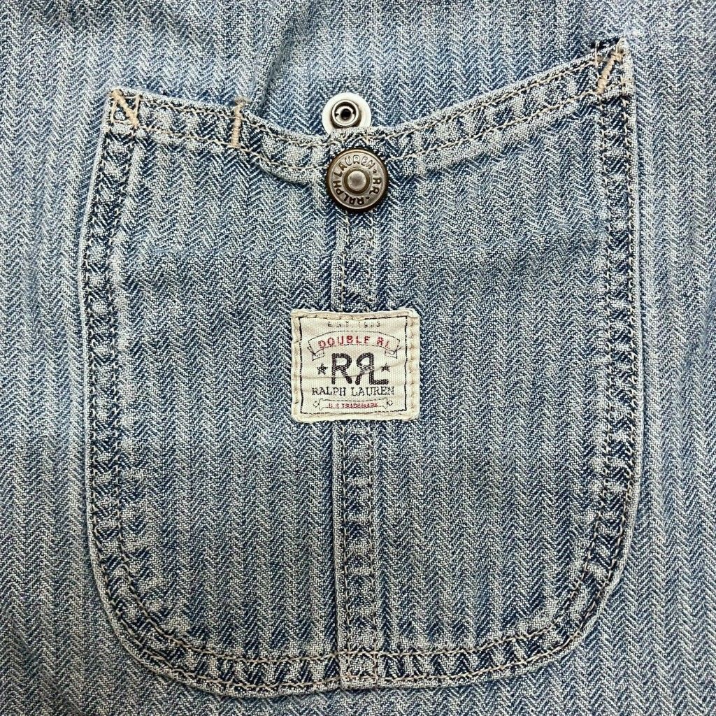 01w-5628 ダブルアールエル RRL RRL デニムカバーオール ヘリンボーン