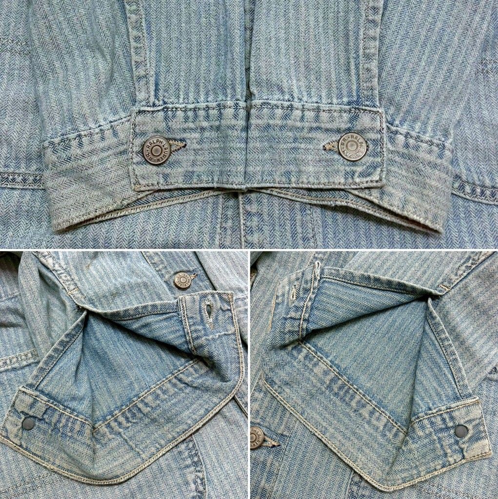 01w-5628 ダブルアールエル RRL RRL デニムカバーオール ヘリンボーン